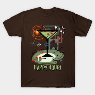 Atomic Happy Hour Martini T-Shirt